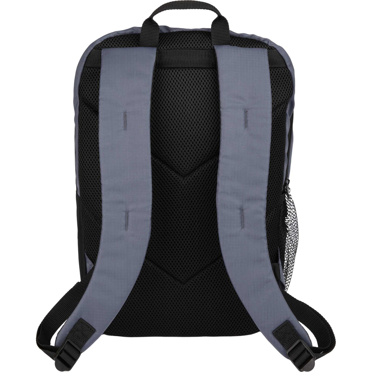 Rocky Ripstop Laptop Backpack in Recycled PET, 15 Inch - Gray - Back