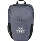 Rocky Ripstop Laptop Backpack in Recycled PET, 15 Inch - Gray - Front