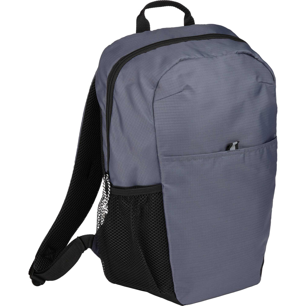 Rocky Ripstop Laptop Backpack in Recycled PET, 15 Inch - Gray - Right Angle