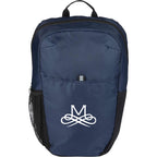 Rocky Ripstop Laptop Backpack in Recycled PET, 15 Inch - Navy - Front