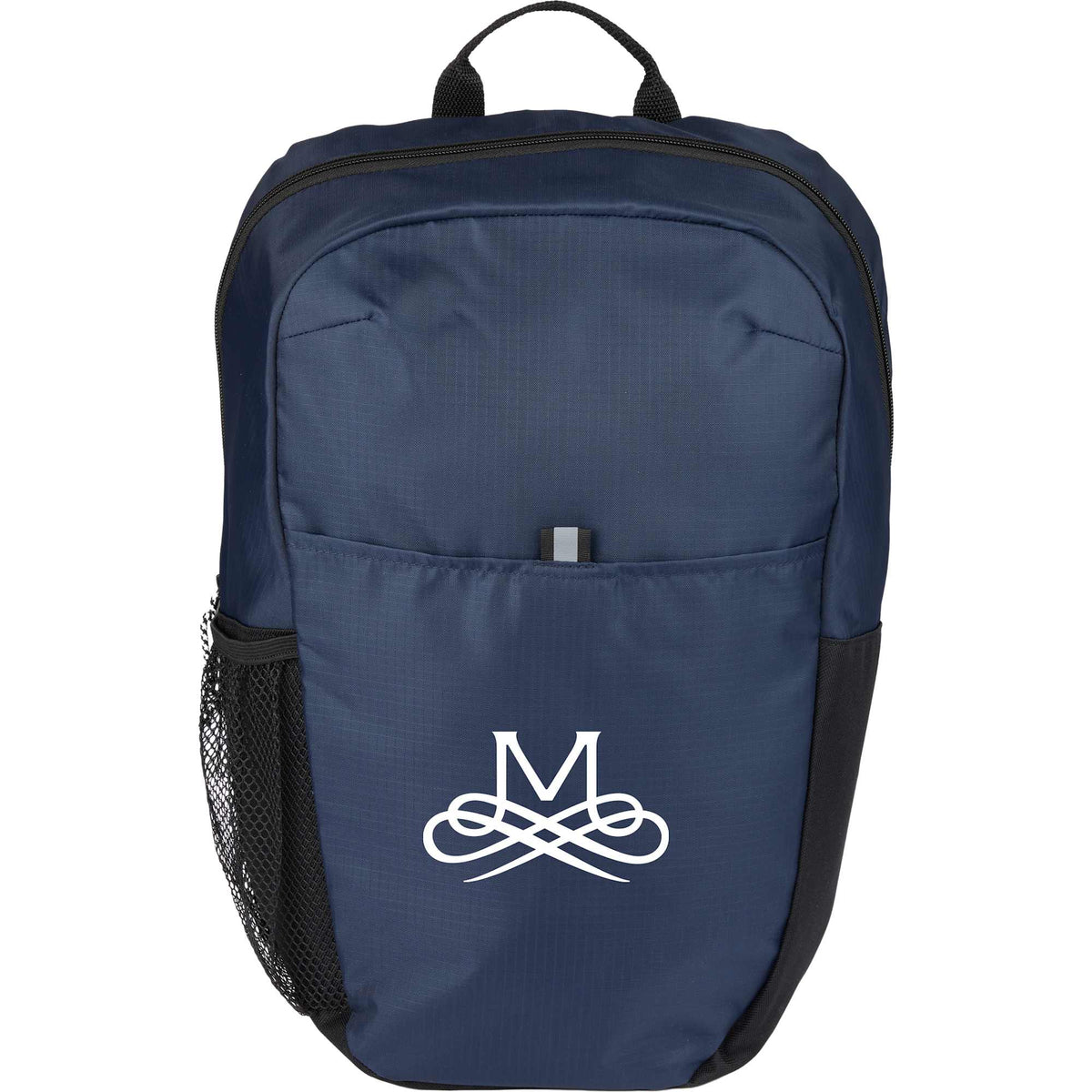 Rocky Ripstop Laptop Backpack in Recycled PET, 15 Inch - Navy - Front