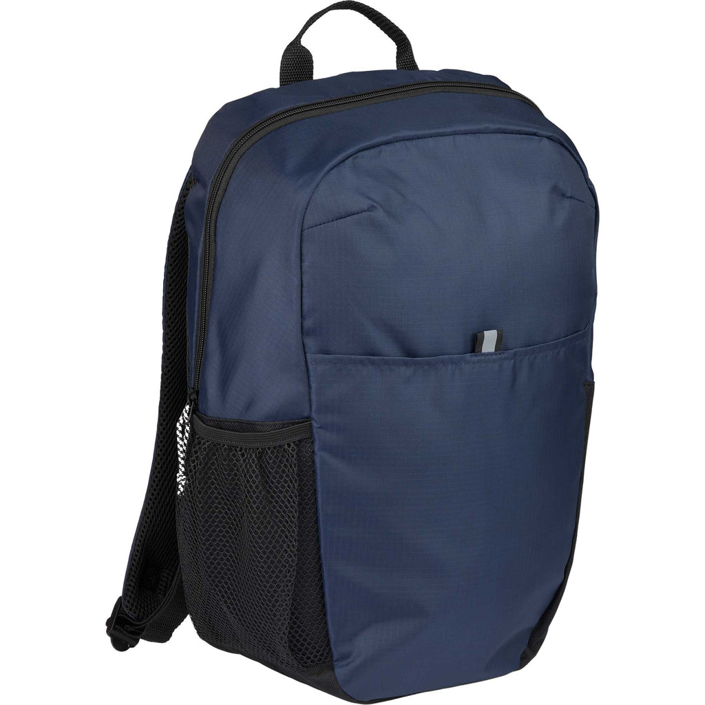 Rocky Ripstop Laptop Backpack in Recycled PET, 15 Inch - Navy - Right Angle