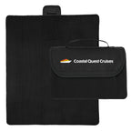 Roll-Up Blanket in Recycled PET, Extra Large - Black - Colorbrite