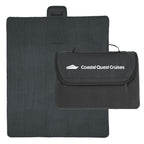 Roll-Up Blanket in Recycled PET, Extra Large - Charcoal - Silk Screen