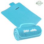 Roll-Up Blanket, Recycled Embroidery - Light Blue - Silk Screen