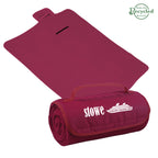 Roll-Up Blanket, Recycled - Maroon - Silk Screen