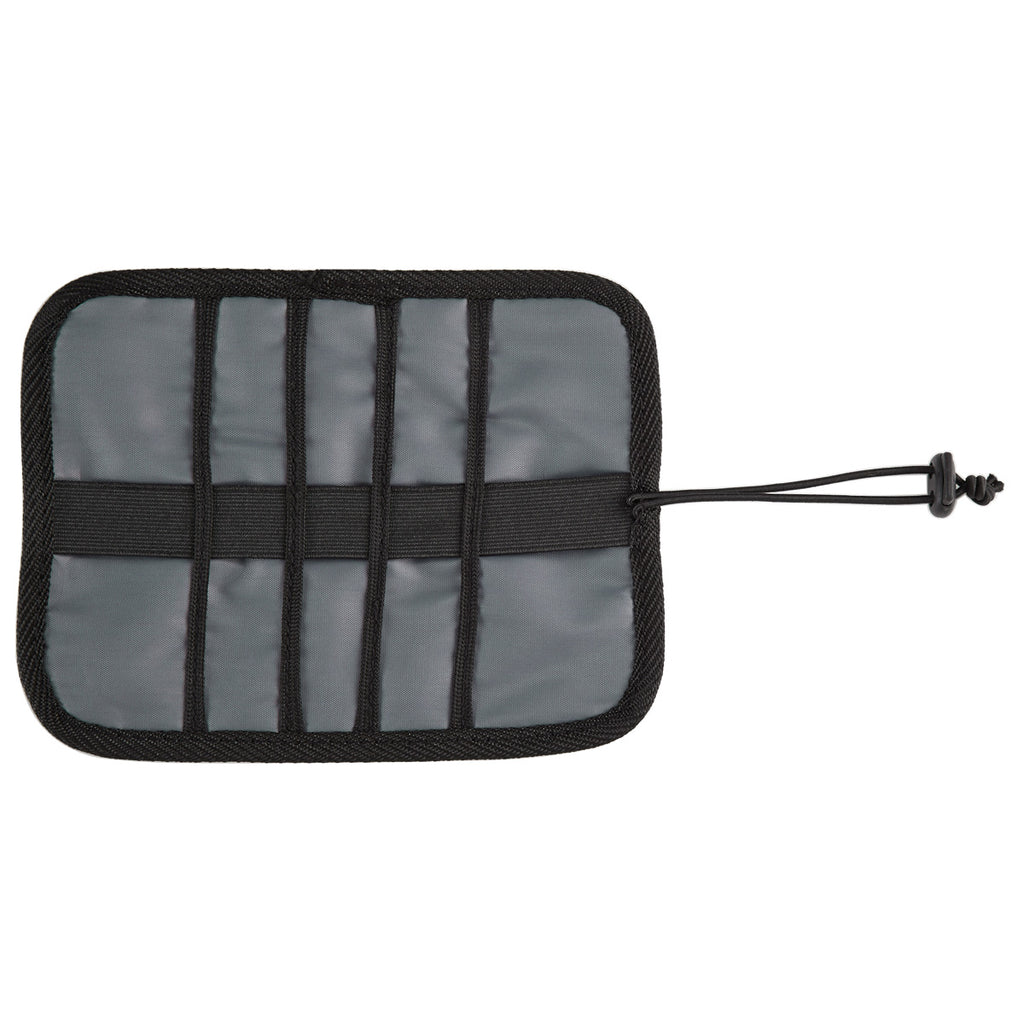 Roll-Up Organizer for Electronics - Black with Gray - Open