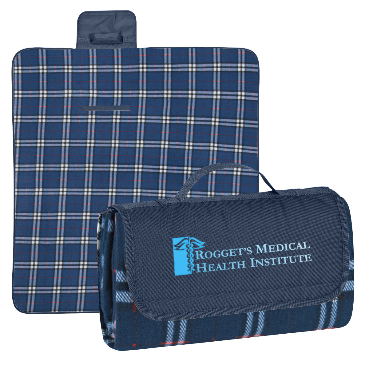 Roll-Up Picnic Blanket in Recycled PET Embroidery - Colorbrite