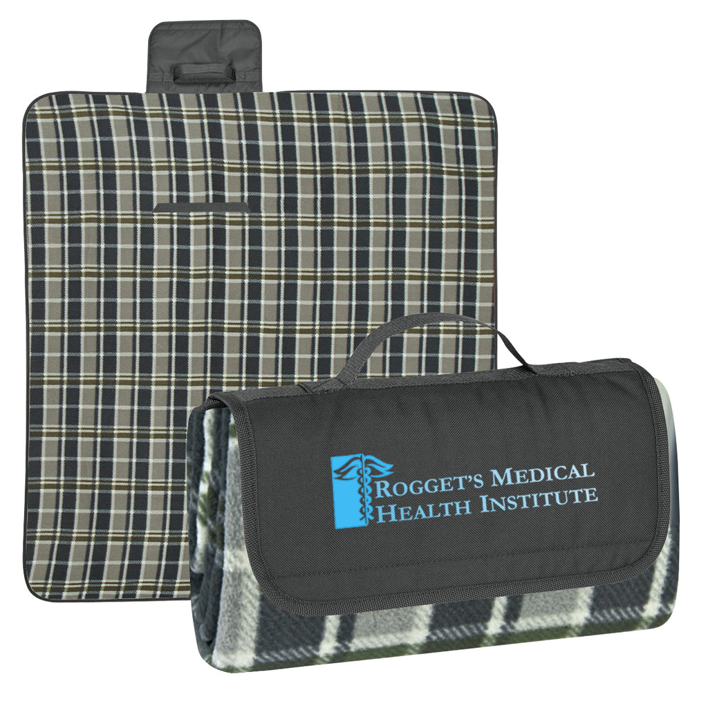 Roll-Up Picnic Blanket in Recycled PET Embroidery - Colorbrite