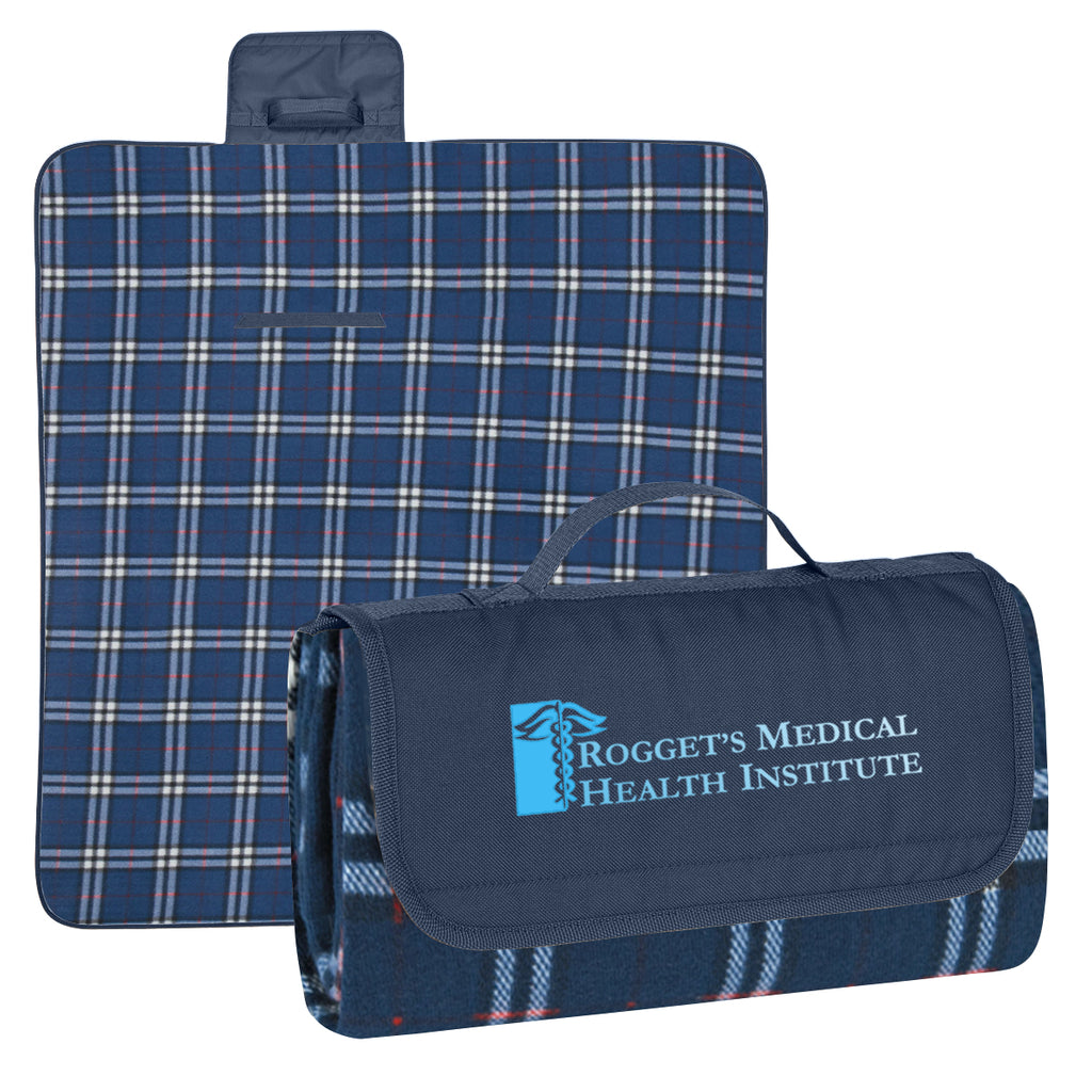 Roll-Up Picnic Blanket in Recycled PET Embroidery - Colorbrite