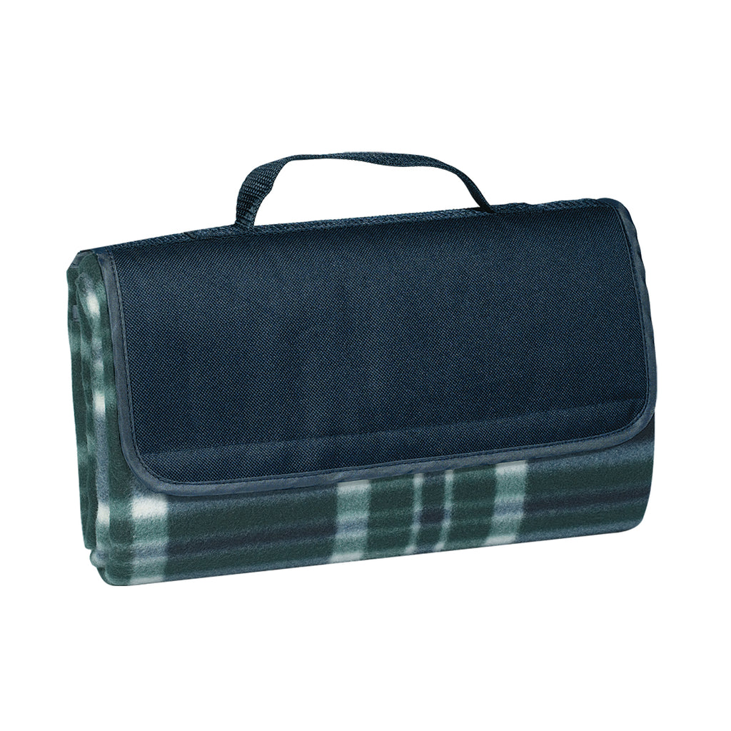 Roll-Up Picnic Blanket in Recycled PET Embroidery - Folded