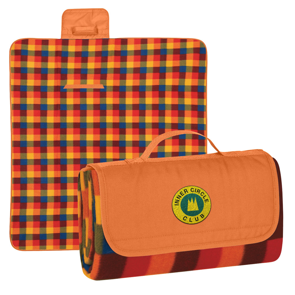 Roll-Up Picnic Blanket in Recycled PET - Embroidery
