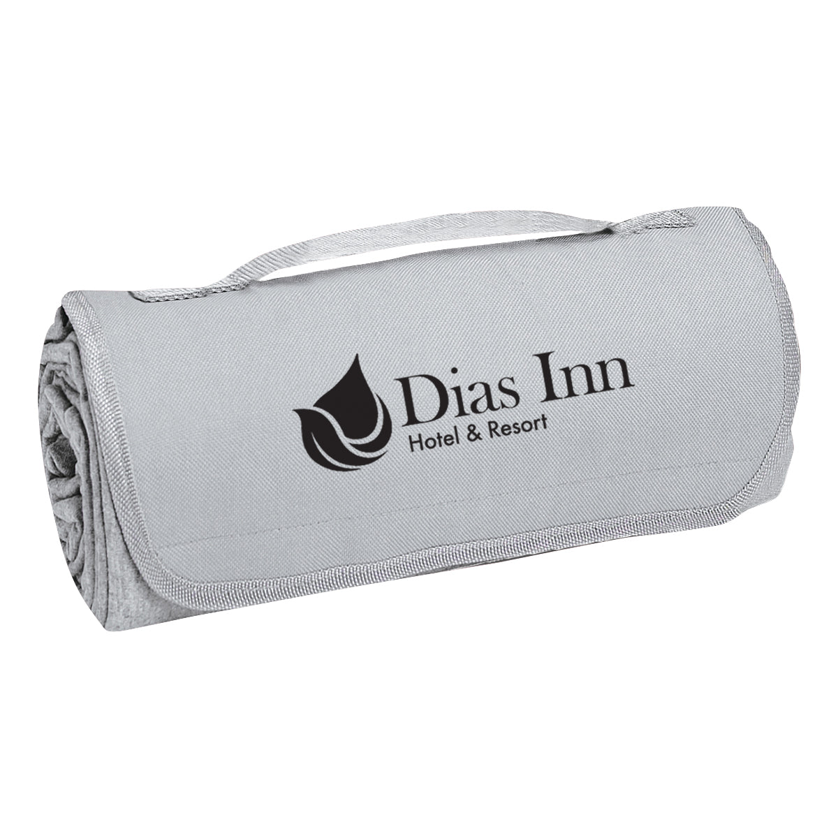 Roll-Up Sweatshirt Blanket Embroidery - Gray - Silk Screen