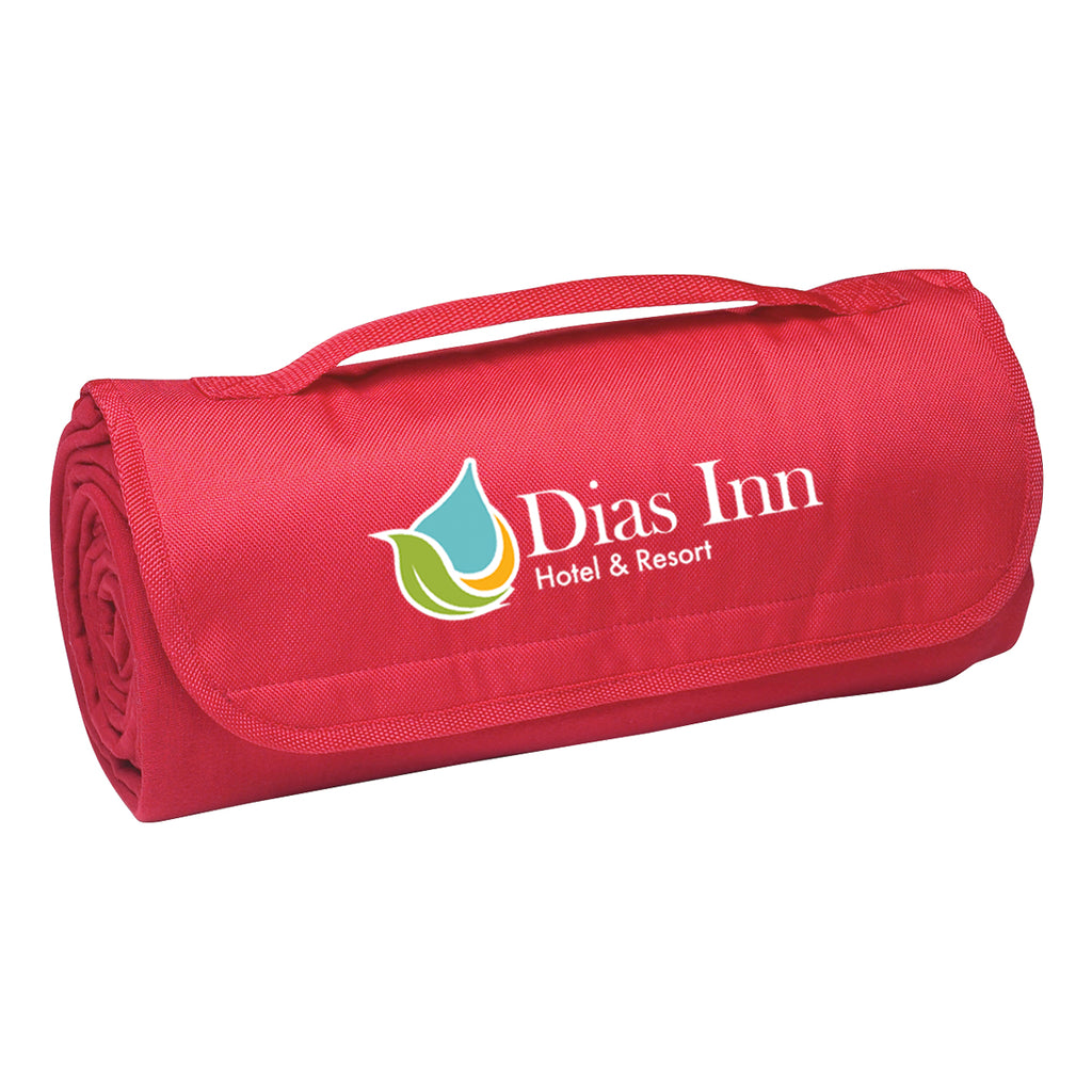 Roll-Up Sweatshirt Blanket Embroidery - Red - Colorbrite