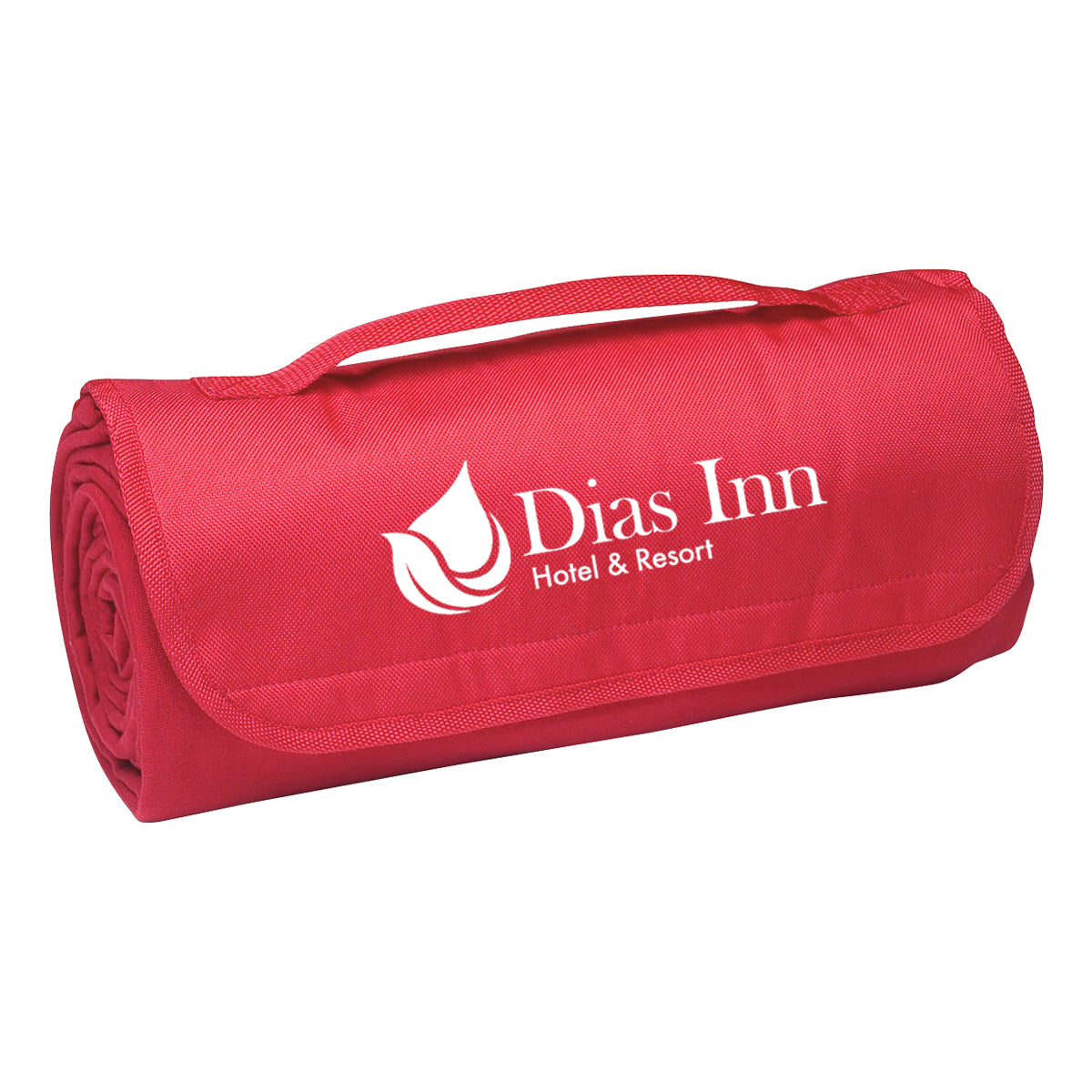 Roll-Up Sweatshirt Blanket Embroidery - Red - Silk Screen