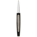 Rollerball Pen in 91% Recycled Stainless Steel - Black - Cap