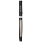 Rollerball Pen in 91% Recycled Stainless Steel - Black - Front