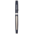 Rollerball Pen in 91% Recycled Stainless Steel - Navy - Front