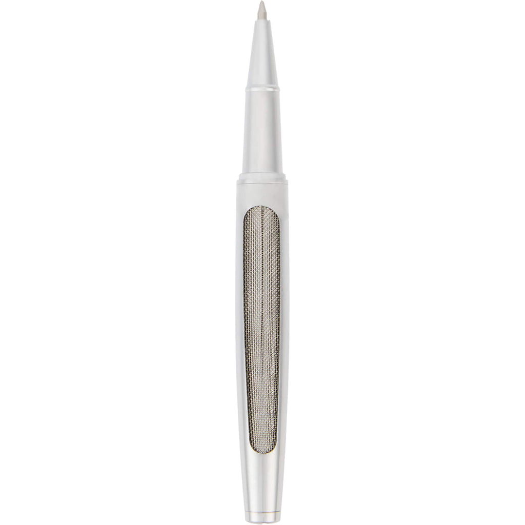 Rollerball Pen in 91% Recycled Stainless Steel - Silver - Cap