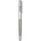 Rollerball Pen in 91% Recycled Stainless Steel - Silver - Front