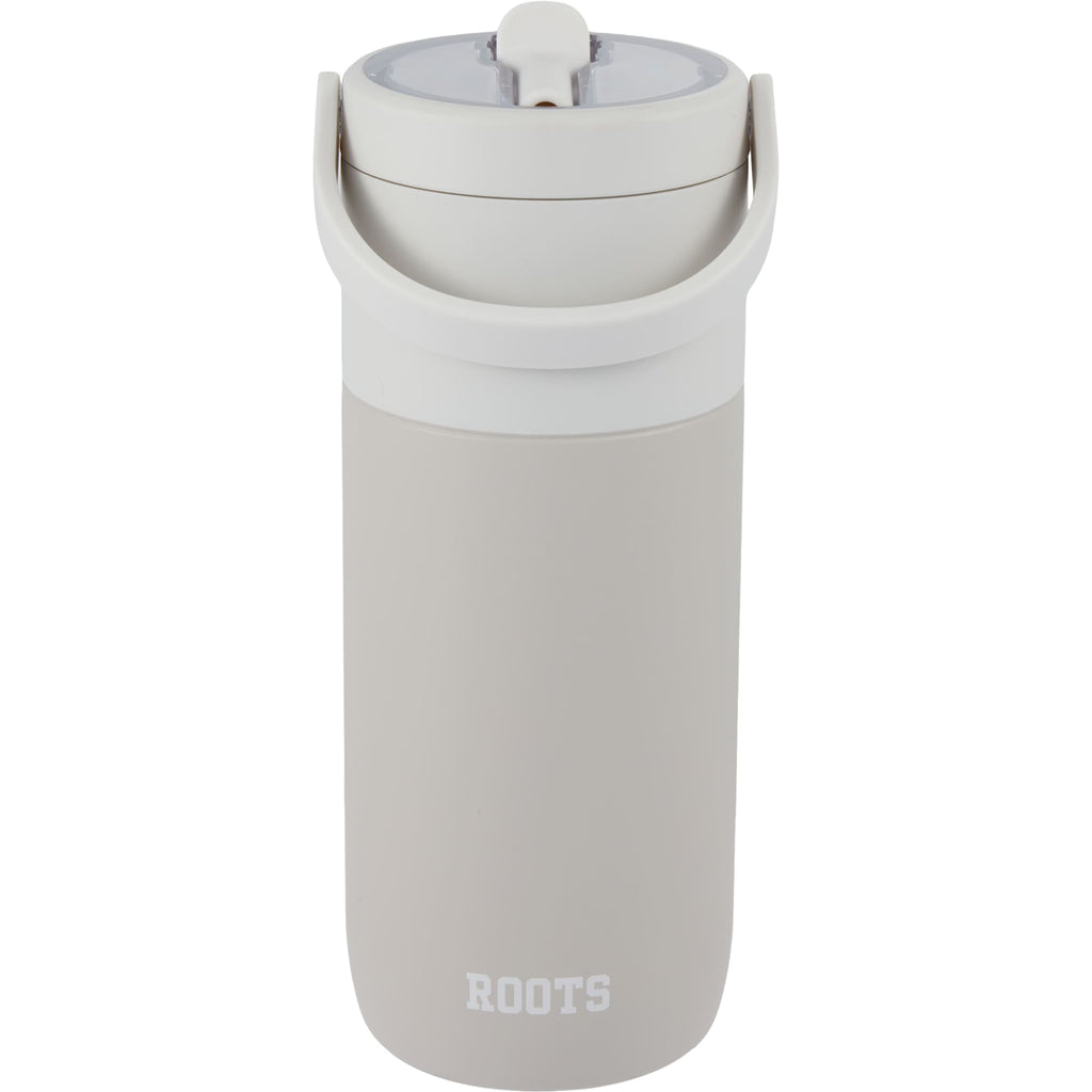 Roots Insulated Travel Tumbler with Ceramic Lining, 20 oz Full Color - Cream - Back