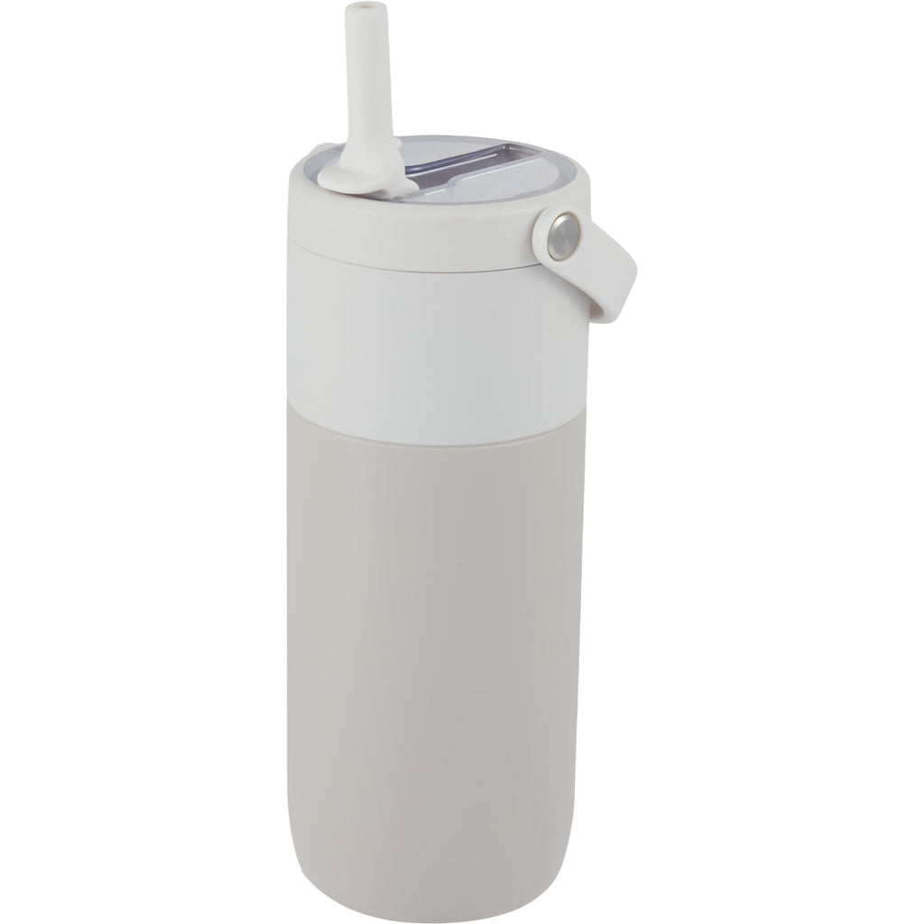 Roots Insulated Travel Tumbler with Ceramic Lining, 20 oz Full Color - Cream - Left Angle
