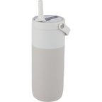 Roots Insulated Travel Tumbler with Ceramic Lining, 20 oz Full Color - Cream - Left Angle