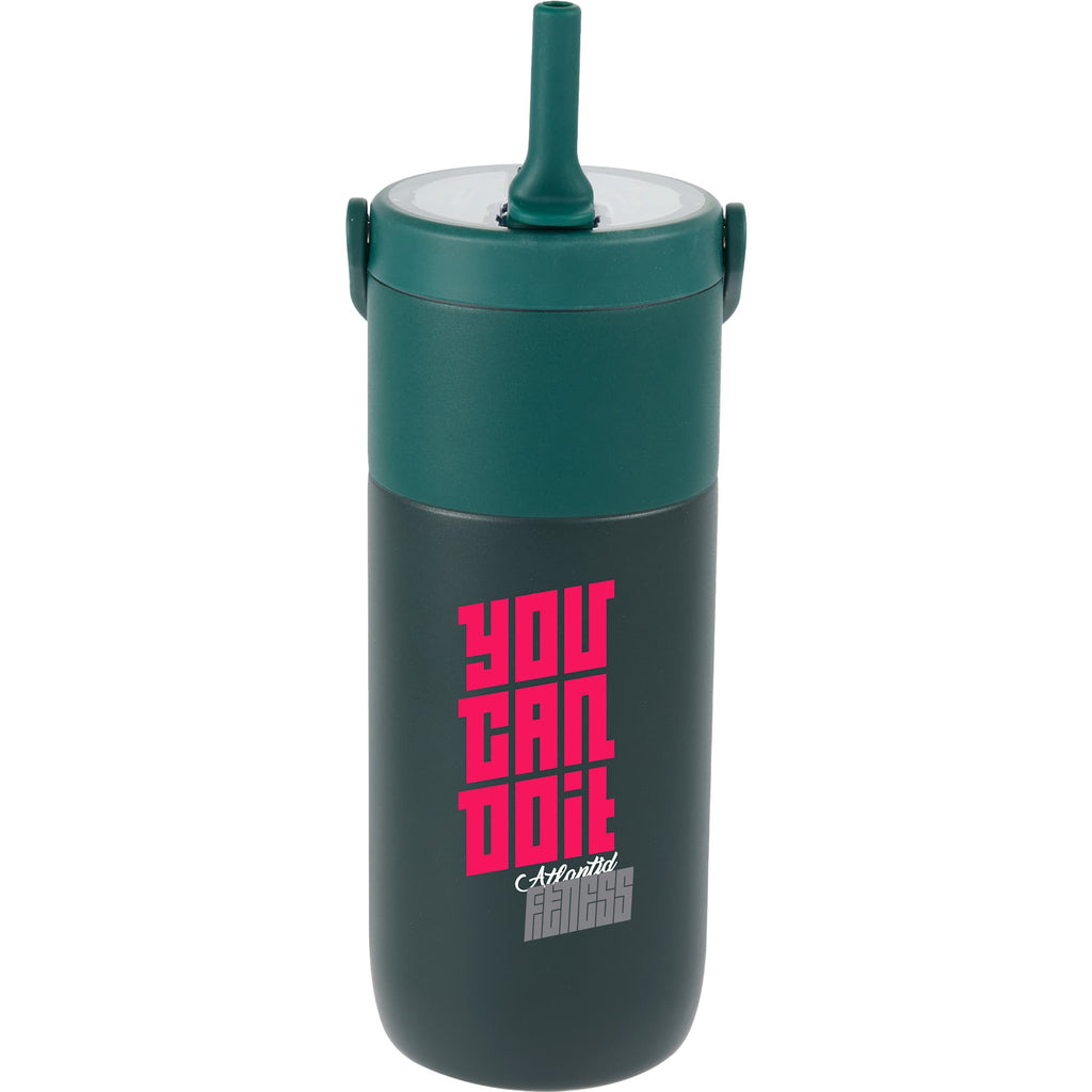 Roots Insulated Travel Tumbler with Ceramic Lining, 20 oz Full Color - Green - Front