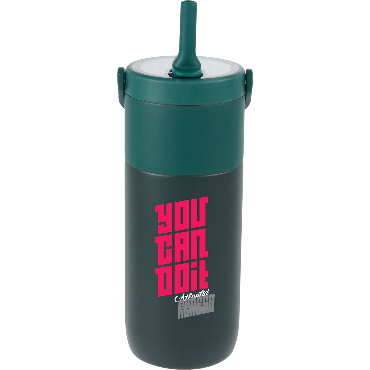 Roots Insulated Travel Tumbler with Ceramic Lining, 20 oz Full Color - Green - Front