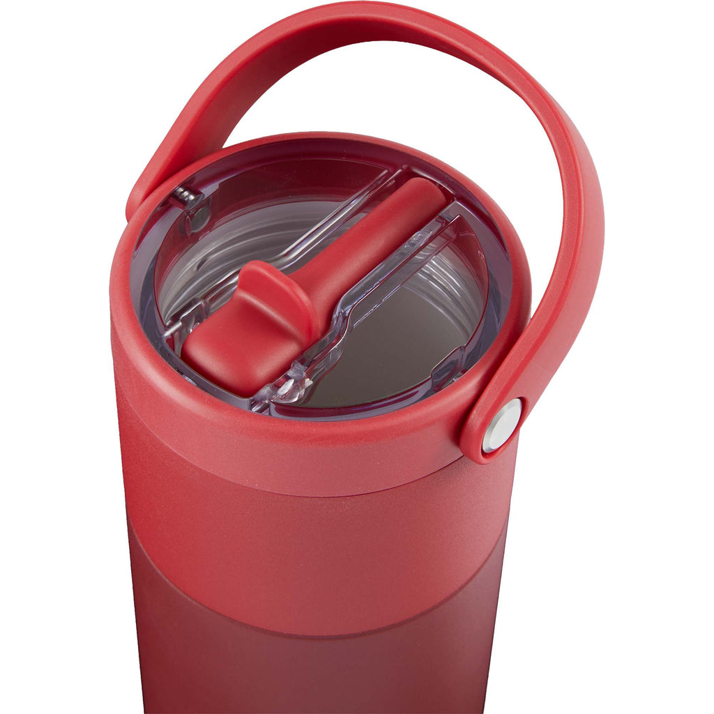 Roots Insulated Travel Tumbler with Ceramic Lining, 20 oz Full Color - Red - Detail 3