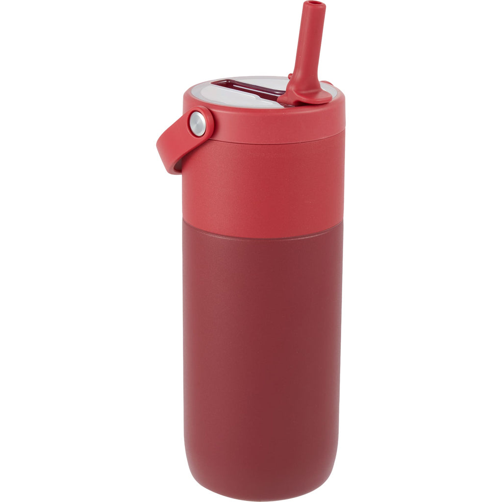 Roots Insulated Travel Tumbler with Ceramic Lining, 20 oz Full Color - Red - Right Angle