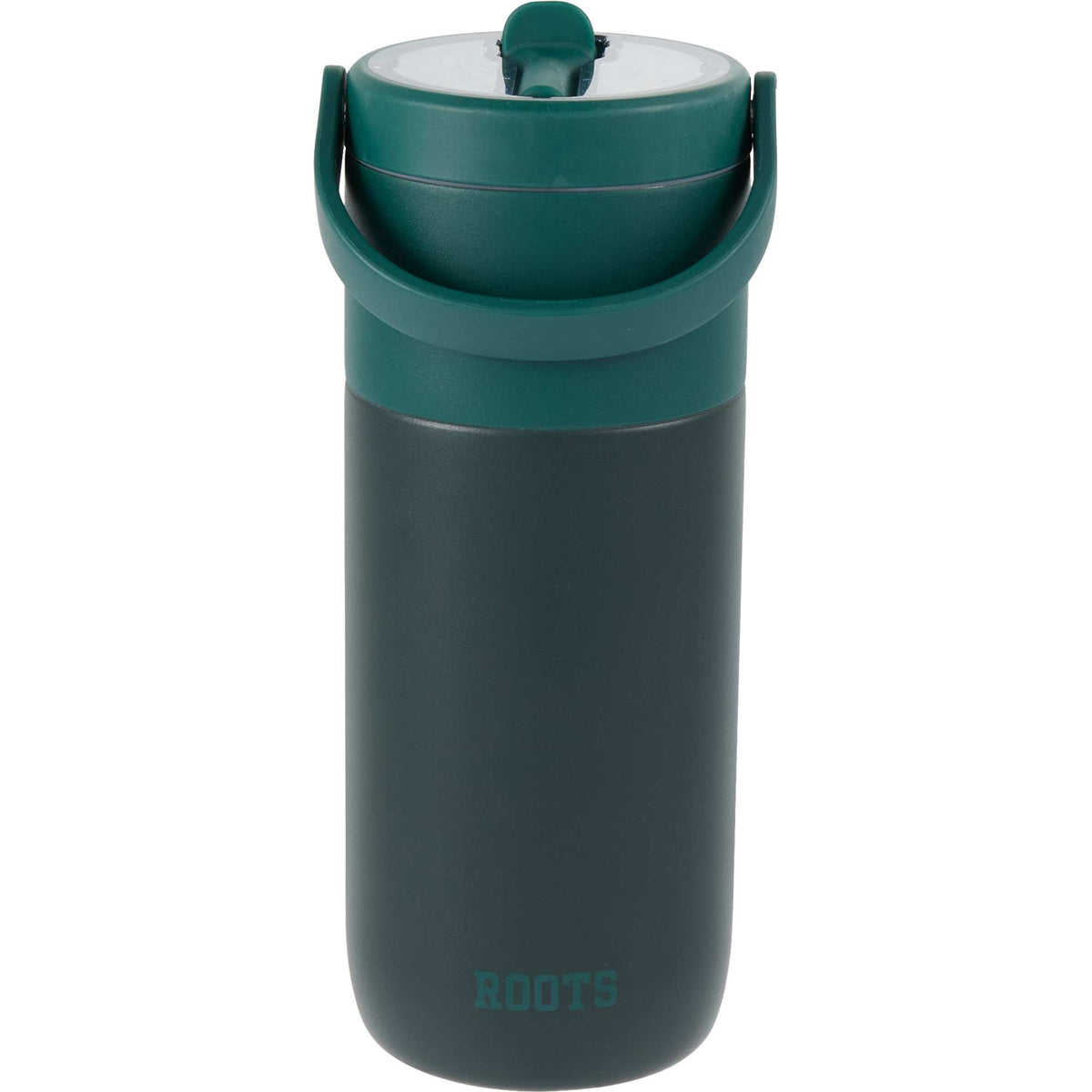 Roots Insulated Travel Tumbler with Ceramic Lining, 20 oz - Green - Back
