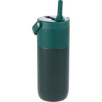 Roots Insulated Travel Tumbler with Ceramic Lining, 20 oz - Green - Right Angle