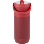 Roots Insulated Travel Tumbler with Ceramic Lining, 20 oz - Red - Back