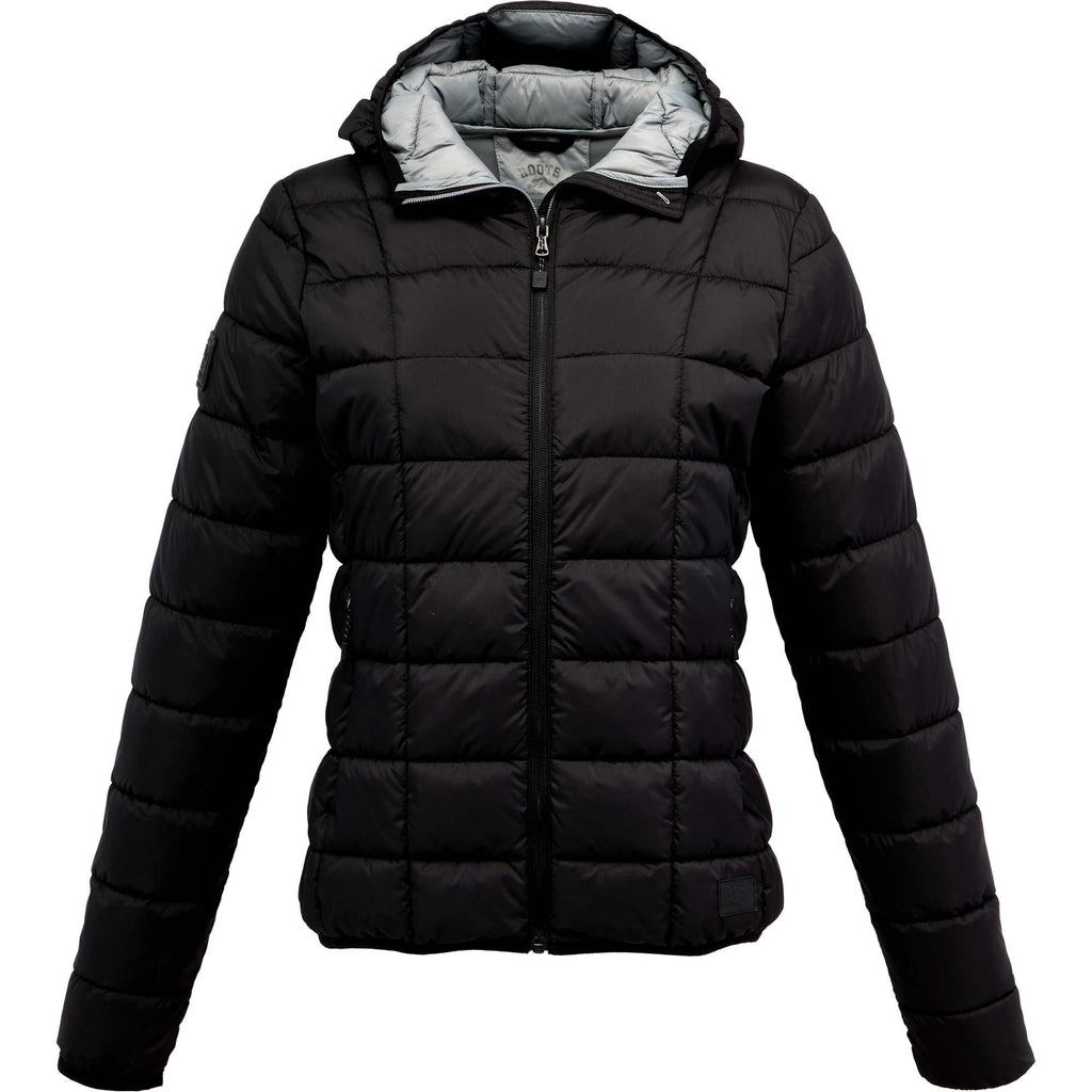 Roots Stonefield Packable Insulated Jacket for Women - Black/Quarry - Front