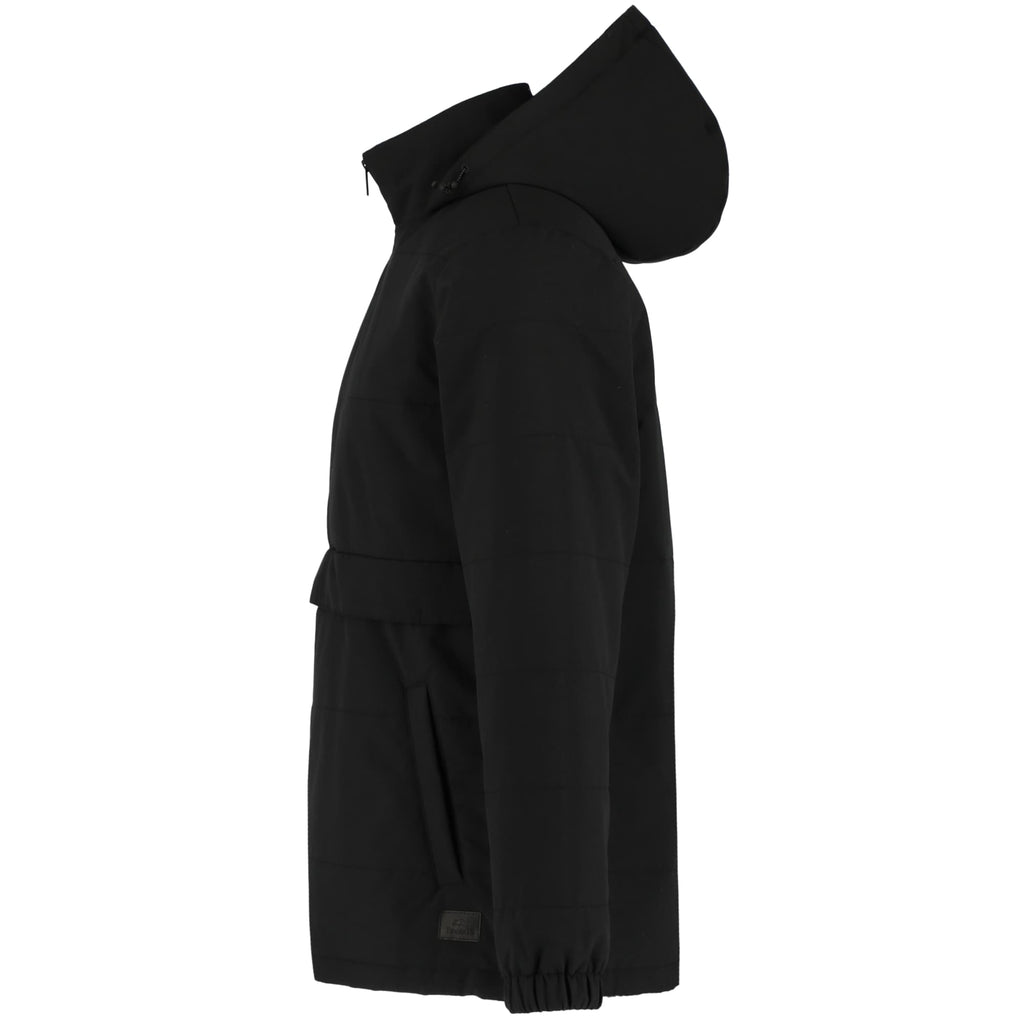 Roots73 Albany Insulated Half Zip Pullover, Unisex Transfer - Black - Left Side