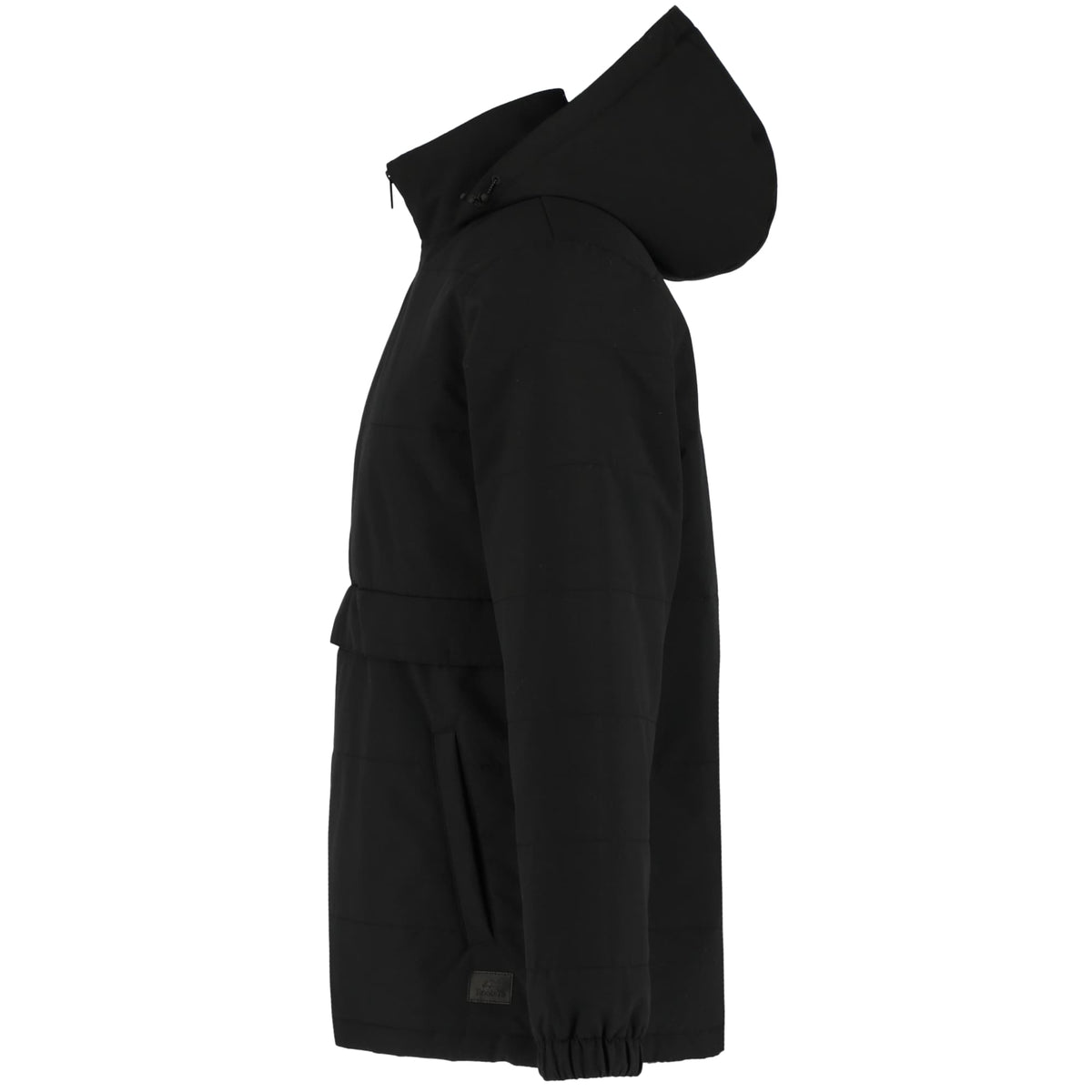 Roots73 Albany Insulated Half Zip Pullover, Unisex Transfer - Black - Left Side
