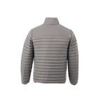 Roots73 Beechriver Lightweight Down Puffer Jacket for Men Embroidery - Quarry - Back Flat