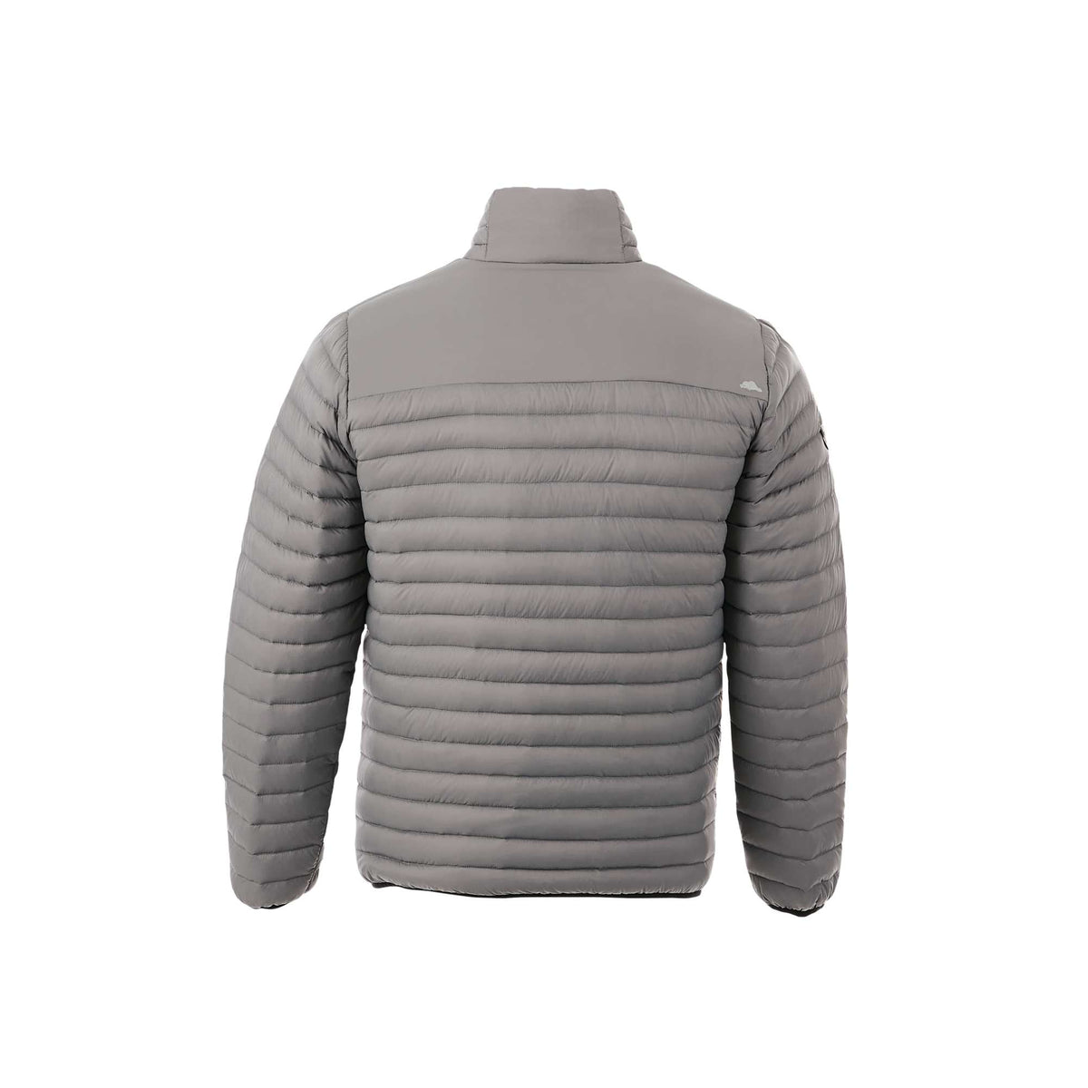 Roots73 Beechriver Lightweight Down Puffer Jacket for Men Embroidery - Quarry - Back Flat