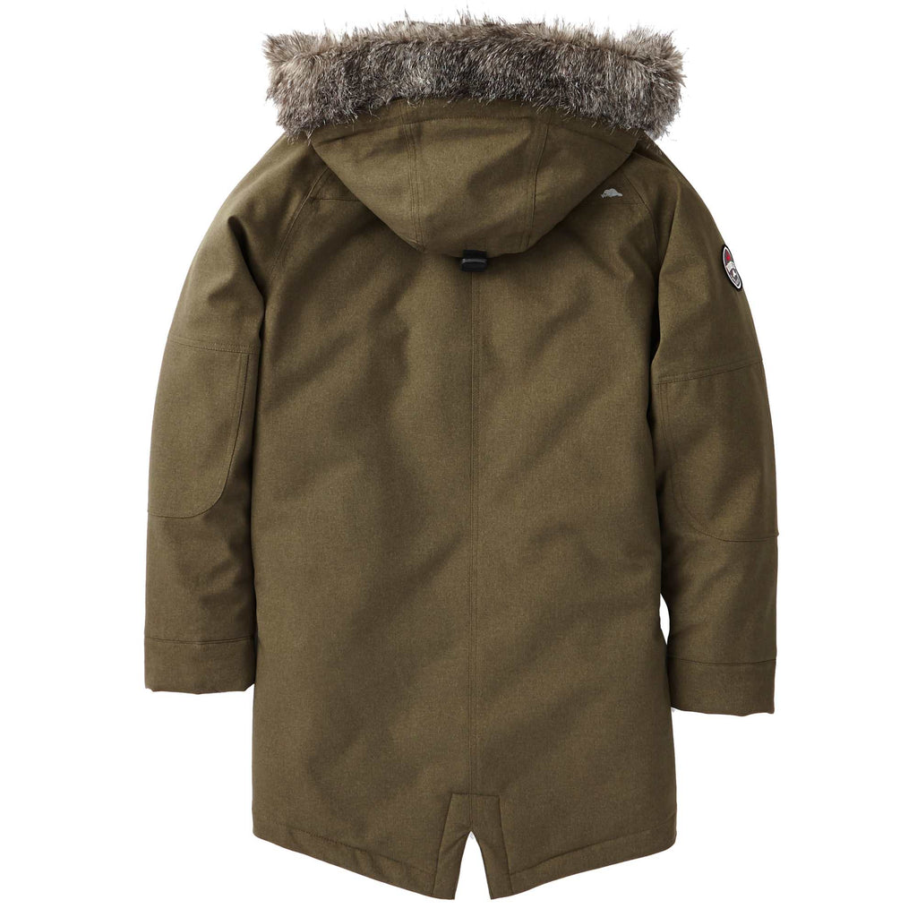 Roots73 Bridgewater Insulated Waterproof Parka for Men Embroidery - Loden - Back Flat