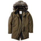 Roots73 Bridgewater Insulated Waterproof Parka for Men Embroidery - Loden - Front Flat