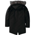 Roots73 Bridgewater Insulated Waterproof Parka for Men Transfer - Black - Back Flat