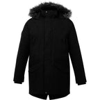 Roots73 Bridgewater Insulated Waterproof Parka for Men Transfer - Black - Front