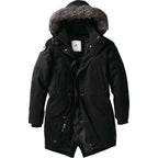Roots73 Bridgewater Insulated Waterproof Parka for Women Debossing - Black - Front Flat