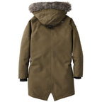 Roots73 Bridgewater Insulated Waterproof Parka for Women Debossing - Loden - Back Flat
