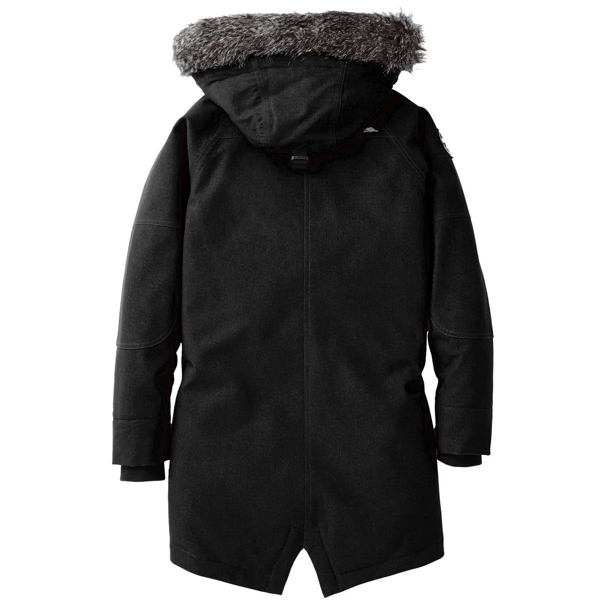 Roots73 Bridgewater Insulated Waterproof Parka for Women Laser Engraving - Black - Back Flat