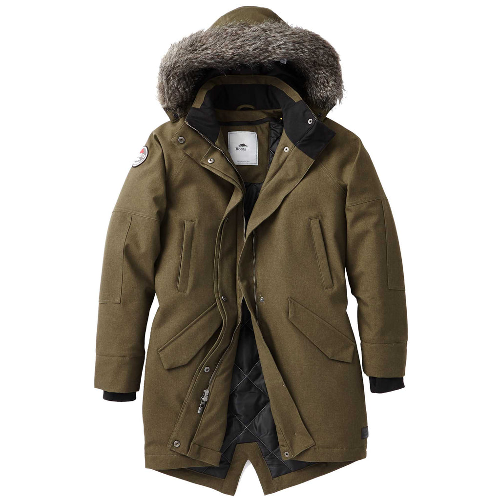Roots73 Bridgewater Insulated Waterproof Parka for Women Transfer - Loden - Front Flat