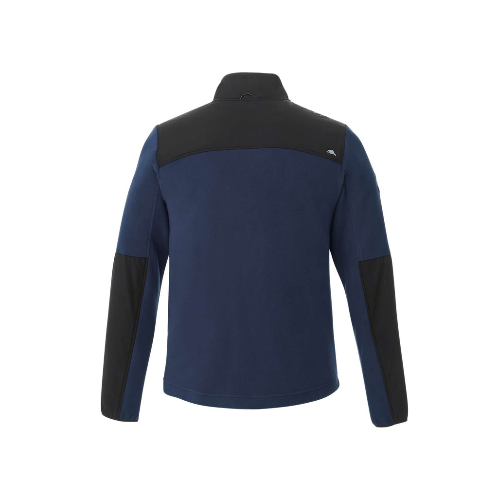 Roots73 Briggspoint Microfleece Full Zip Jacket for Men Embroidery - Atlantic Navy/Black - Back Flat