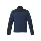 Roots73 Briggspoint Microfleece Full Zip Jacket for Men Laser Engraving - Atlantic Navy/Black - Front Flat