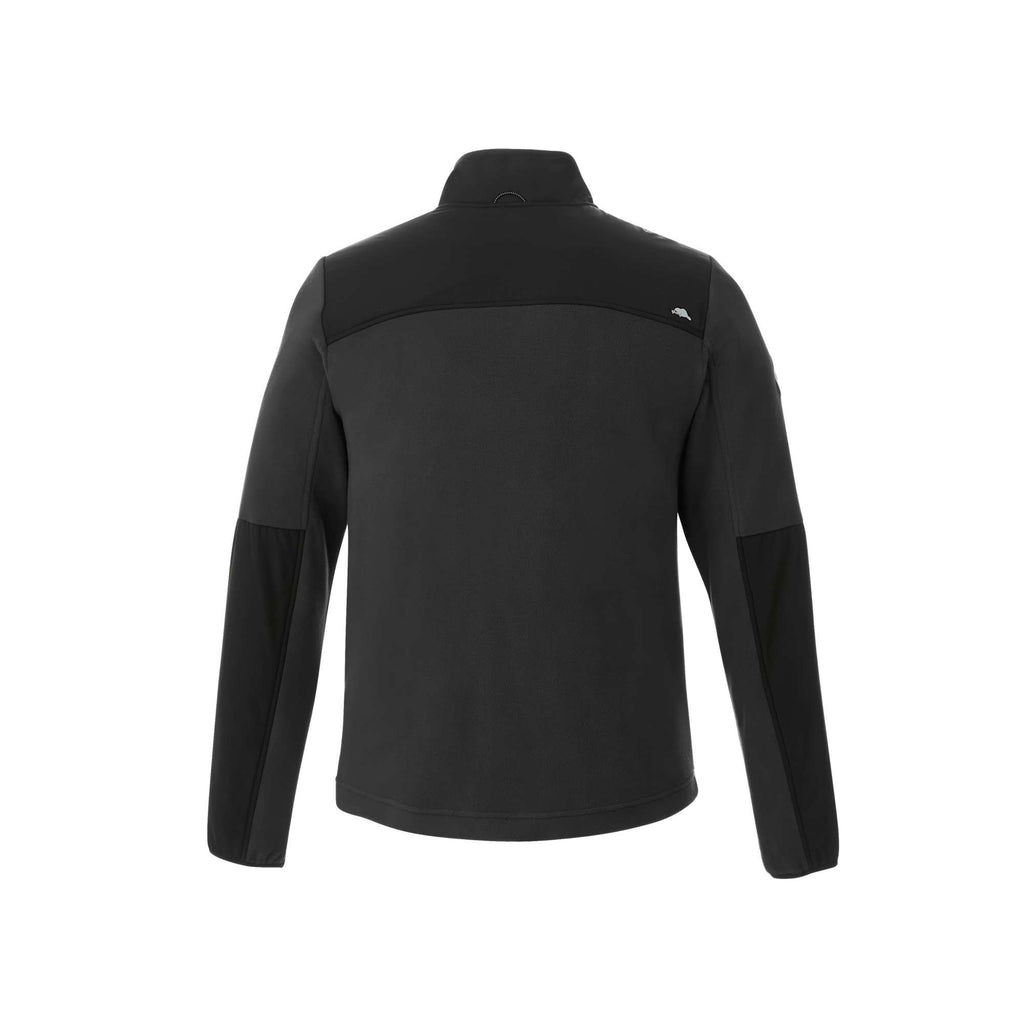 Roots73 Briggspoint Microfleece Full Zip Jacket for Men Laser Engraving - Black/Black - Back Flat